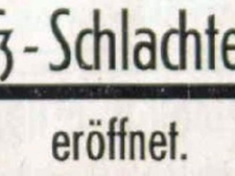 Rosschlachterei in Spangenberg