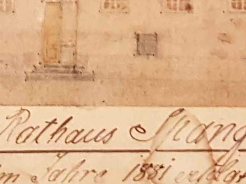 Rathaus Ansicht aus 1881