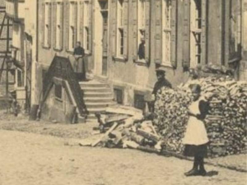 Rathausstraße, Aufnahme vor dem großen Marktplatzbrand 1912