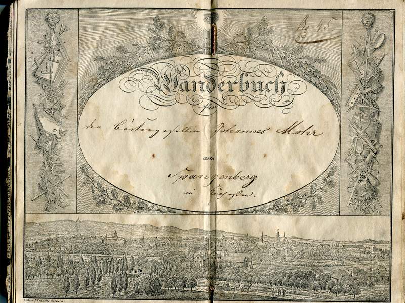 Historisches Wanderbuch des Bäckergesellen Johannes Mohr